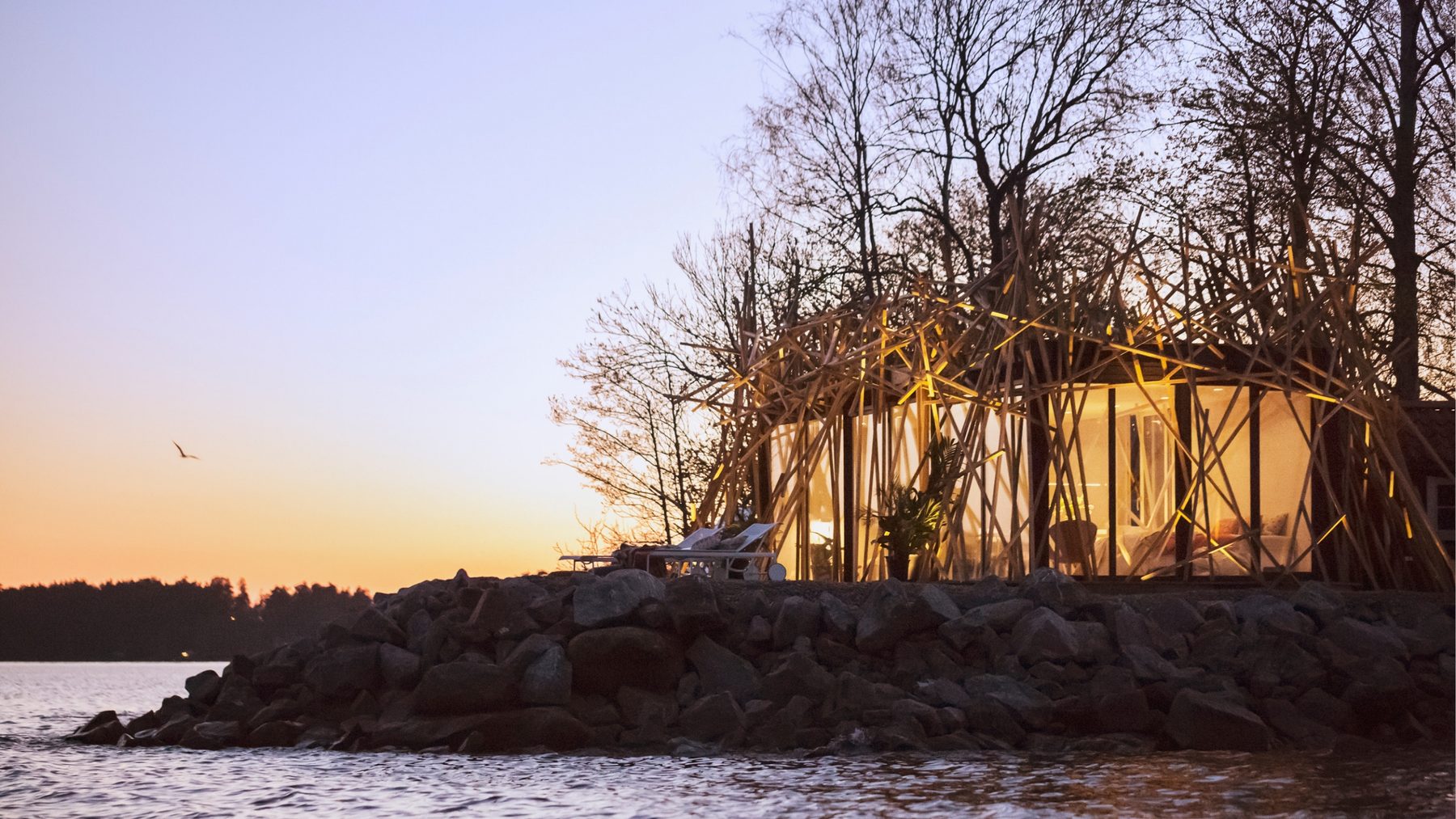 Summerhouse Birdnest by Swedish designer Alexander Lervik