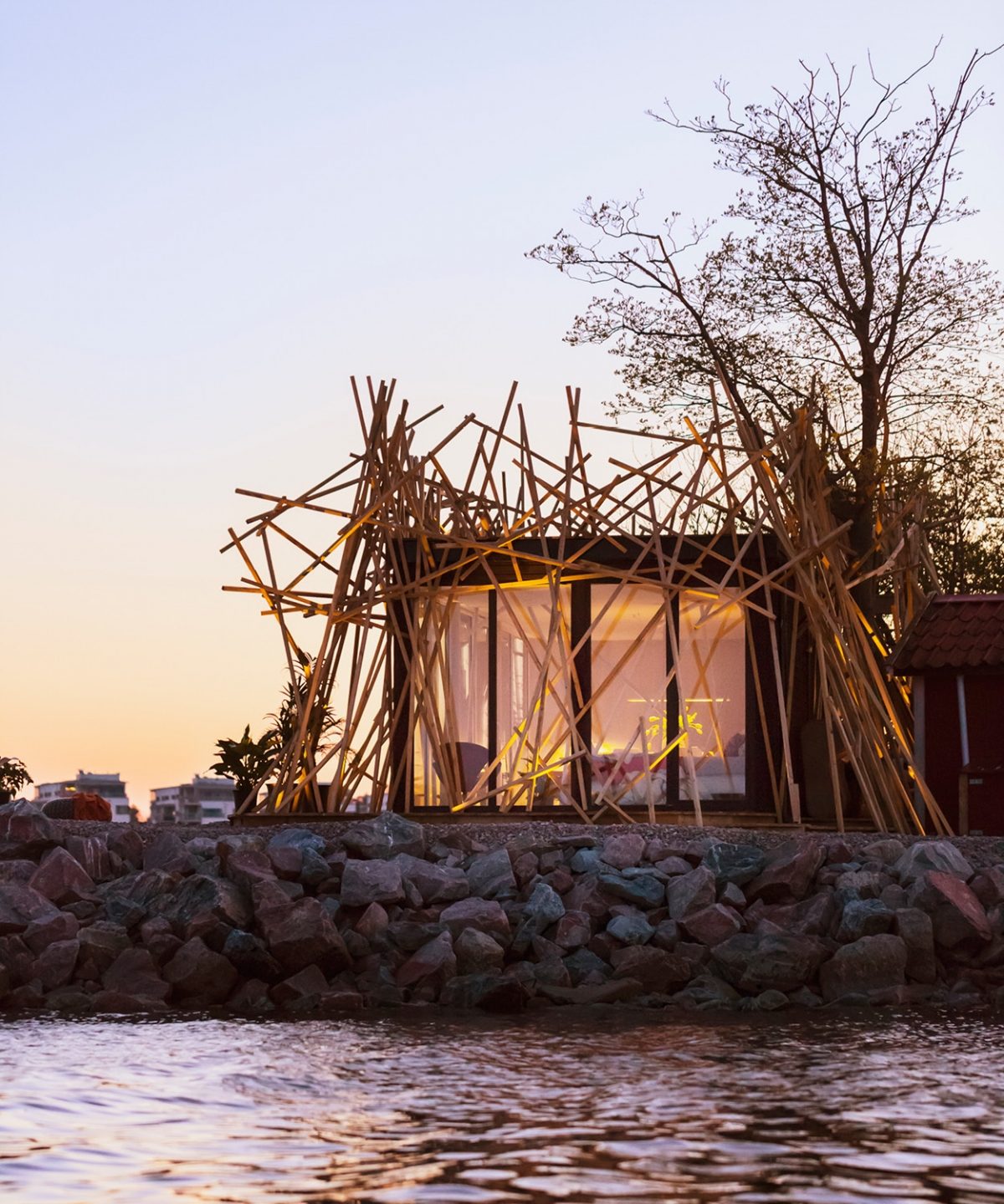 Summerhouse Birdnest by Swedish designer Alexander Lervik